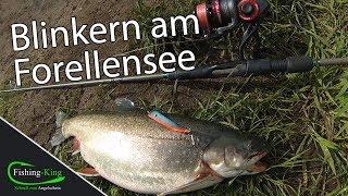 Spinnangeln Mit Blinkern am Forellenteich  Fishing-King.de