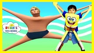 STRETCH ARMSTRONG Action Figure and  Spongebob