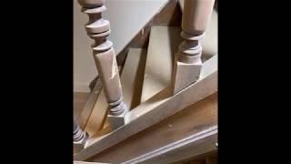 Sandblasting Oak Stairs project