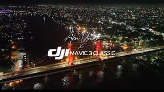 Jembatan Ampera Drone View  DJI Mavic 3 Classic Night View Palembang  Video by Abu Umar