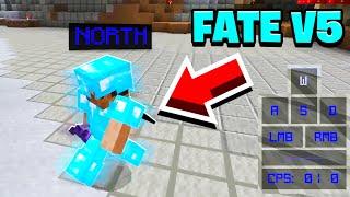 FATE CLIENT V5 FOR MCPE  NEW FREELOOK DIRECTION HUD Minecraft Bedrock