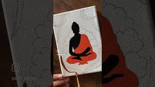 Youtube short  short  painting  acrylic painting  buddha painting  canvas