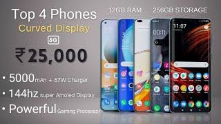 Top 4 Curved Display Phone Under ₹25000 in 2023  Best Curved Display Smartphone 2022