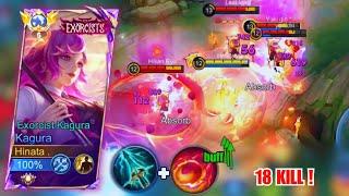 18 kills Kagura Best New Build In New Patch Kagura Mobile Legends