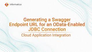 Generating a Swagger Endpoint URL for an OData-Enabled JDBC Connection in Application Integration