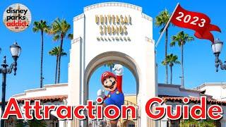 Universal Studios Hollywood ATTRACTION GUIDE - 2023 - All Rides + Shows  - Los Angeles California