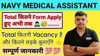 Indian Navy Medical Assistant अभी तक कितने फॉर्म भर गए Total कितने admit card भेजे जायेंगे ‍️