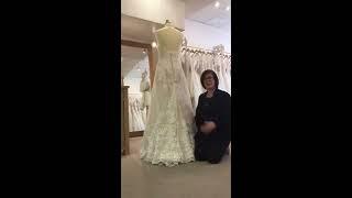 How to Bustle a Wedding Dress Train with a Train Pin