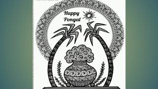 #mandala art#pongal pot mandala art# pongal drawinf#happy pongal#how to draw pongalpot#STB art vlogs