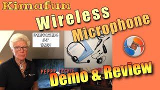 KimaFun Wireless Microphone Demo & Review