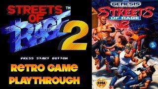 Retro Game Playthrough Sega Genesis Streets of Rage 2 1992 longplay with commentary