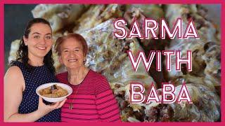 MY SERBIAN GRANDMA TEACHES ME HOW TO MAKE SARMA  Stuffed Cabbage Roll Recipe