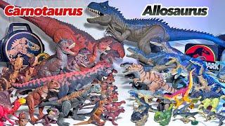 CARNOTAURUS VS ALLOSAURUS COLLECTION BATTLE Jurassic World Dinosaurs Toys