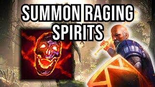 PoE 3.23 Victors Summon Raging Spirits Guardian Build