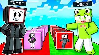 Lucky Block Race With SKIBIDI TV FAMILY In Minecraft
