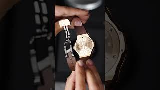 A Rose Gold Case With A Rubber Strap Hublots Big Bang #shorts #unboxing #watches #hublot