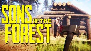 SONS OF THE FOREST - NEW Gameplay First Look Trailer Breakdown Analysis  Survival Horror Building