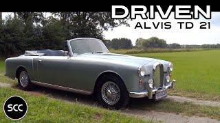 ALVIS TD21 Convertible TD 21 Cabriolet 1961 - Drive in top gear - Three Litre Engine sound  SCC TV