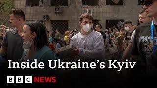 Kyiv describes real hell of missile attack  blamed on Russia  BBC News