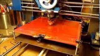 3d print timeline - 3d printing at 4x speed - RepRap