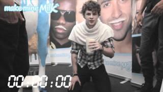 Jay from The Wanted takes the make mine Milk Challenge...again