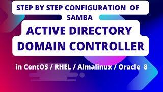 How to install and Configure Samba Active Directory  On Alma Linux 8  CentOS 8 Step by Step