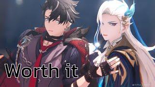 【Genshin Impact MMD】Fifth Harmony - Worth It【Wriothesley×Neuvillette】