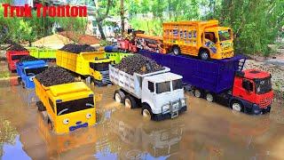 Mobil Truk Tronton Panjang Penuh Mobil Mobilan Truk Oleng Mobil Molen Excavator Truk Pemadam