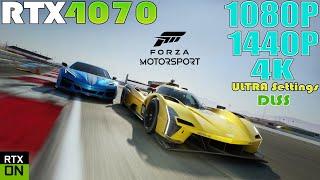 RTX 4070 - Forza Motorsport - 1080P - 1440P - 4K ULTRA Settings Performance Test  DLSS