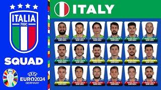 ITALY SQUAD EURO 2024  ITALY SQUAD DEPTH EURO 2024  UEFA EURO 2024 GERMANY