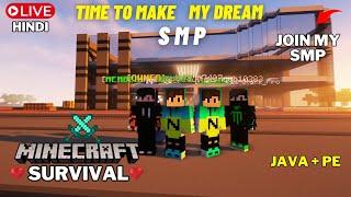 Minecraft Live  247 Minecraft Smp  Minecraft Live Hindi  Java + Pe