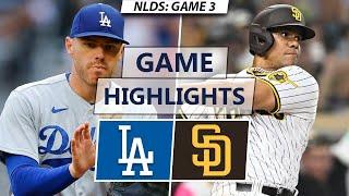 Los Angeles Dodgers vs. San Diego Padres Highlights  NLDS Game 3