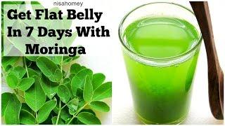 Get Flat BellyStomach In 7 Days - No DietNo Exercise - 100% Natural Moringa Green Detox Diet Drink