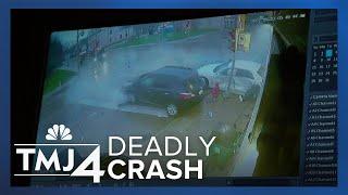 Surveillance video Pedestrian killed in crash in Milwaukee