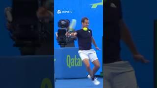 Gasquet Hits An INCREDIBLE Backhand From Downtown 