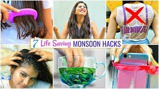 7 LIFE Saving Monsoon Hacks You MUST Know.. #Haircare #Skincare #LifeHacks #Anaysa