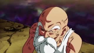 Master Roshi saves Vegeta