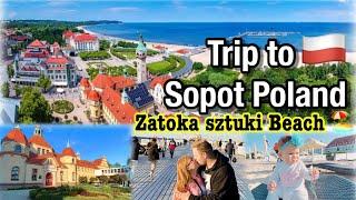 Trip to Sopot Poland 2020  Zatoka sztuki Beach  Filipina