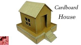 Cardboard House with Dimensions  School Project Ideas for Kids  DIY Cardboard House Model