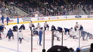 NY Islanders HC Patrick Roy Message For Fans at Open Practice before 2024-25 Season Starts