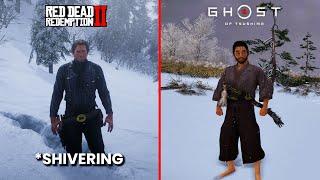 Ghost of Tsushima vs Red Dead Redemption Attention to Detail & Graphics Comparison