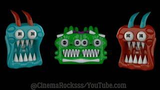 Devil Monsters - Halloween  Red Monster  Blue Monster  Green Monster  Horror Show  Animation 3D