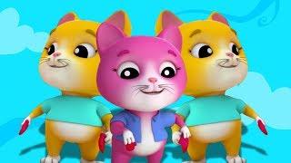 สามลูกแมวน้อย เพลงสำหรับเด็ก ลูกแมวบทกวีสำหรับทารก เรือนเพาะชำบทกวี Three Little Kittens in Thai