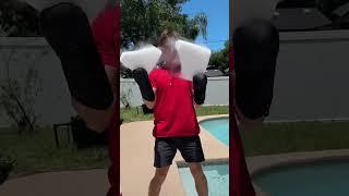 Filling entire POOL with Dry Ice️