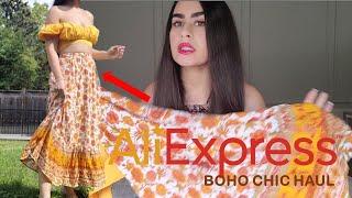  Boho Chic Aliexpress Haul and Tryon - dresses under $20