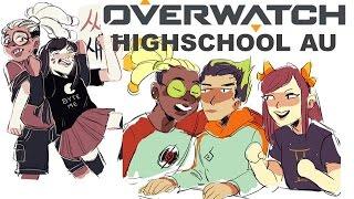 Overwatch Highschool AU Comic Dub Compilation