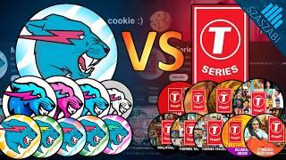 MrBeast vs T-Series - YouTube Subscriber Battle