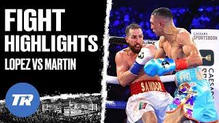 Teofimo Lopez Gets Dropped Rallies to Beat Sandor Martin  FIGHT HIGHLIGHTS