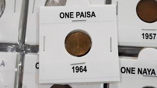 1 Paisa Nickel Brass Coin Republic India 1964