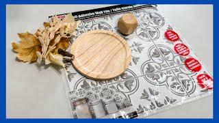 Dollar Tree Pumpkin DIY  Using a Wall Tile  Just 1 Quick Craft